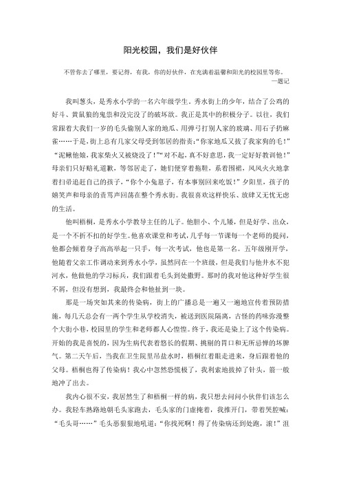 阳光校园(龚亦非)