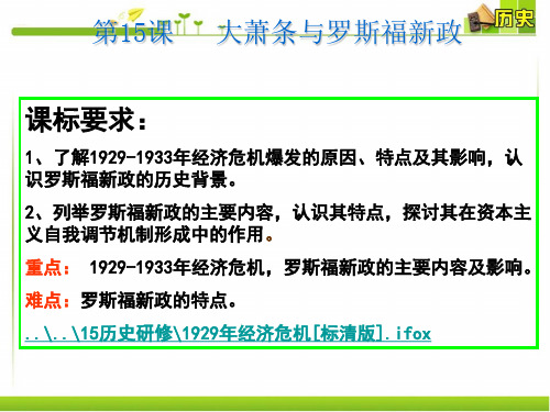 岳麓版  大萧条与罗斯福新政优秀ppt课件35