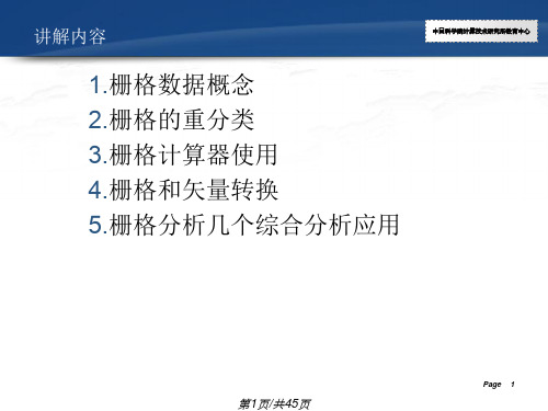 Arcgis教程11 栅格数据分析