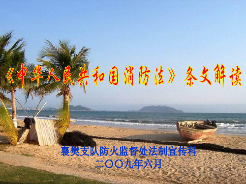 《中华人民共和国消防法》条文解读(条文版课件)