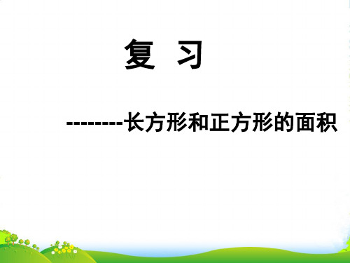 苏教版三年级下册数学课件10.4 长方形和正方形的面积复习 (共14张PPT)