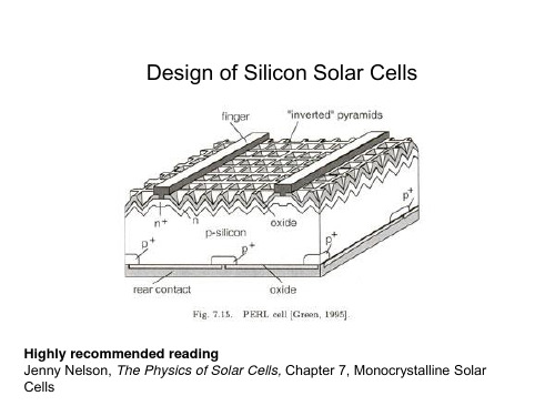 Design of C-Si Solar Cells
