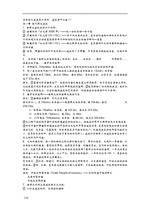 外国建筑史考研复习资料