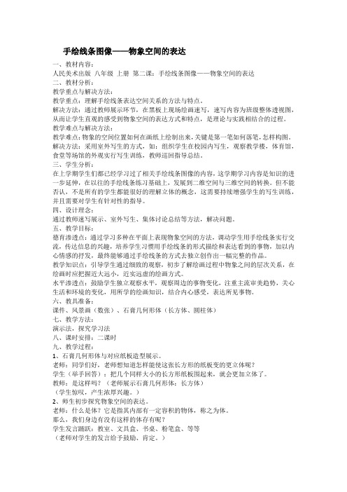 手绘线条图像——物象空间的表达 