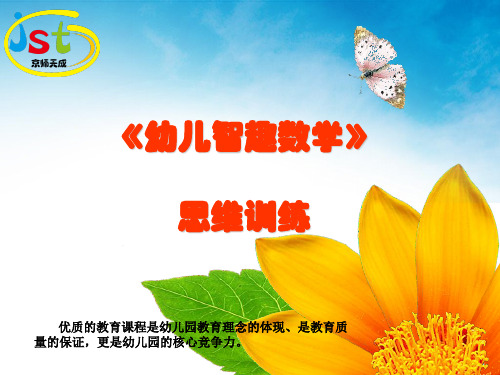幼儿园课件：幼儿思维训练教学指导精美PPT