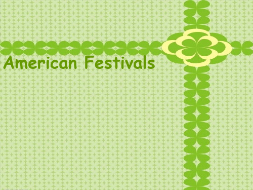 American Festivals 美国节日