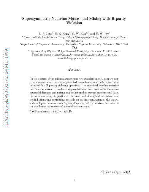 Supersymmetric Neutrino Masses and Mixing with R-parity Violation