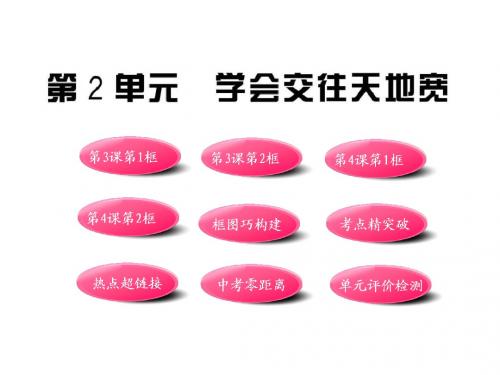 鲁教版思品八上《第二单元 学会交往天地宽》