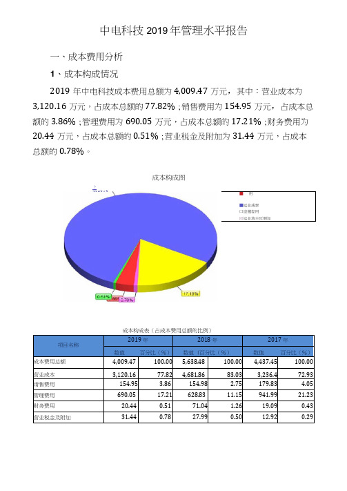 中电科技2019年管理水平报告