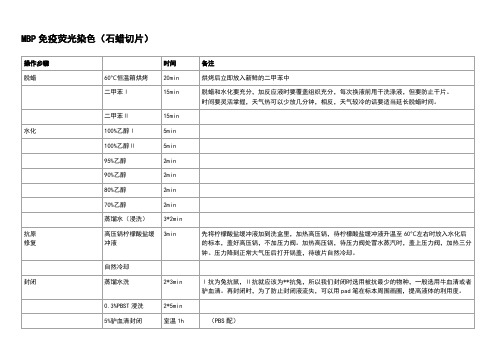 免疫组织荧光染色法实验操作流程