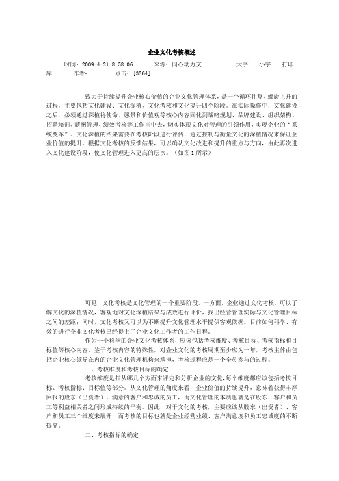 企业文化测量资料