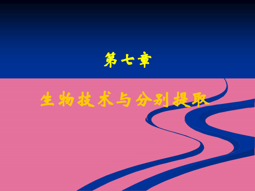 生物技术与分离提取ppt课件