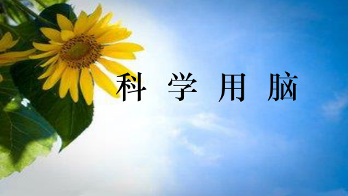 五年级下册心理健康课件-第二十六课 科学用脑｜北师大版 (9张PPT)