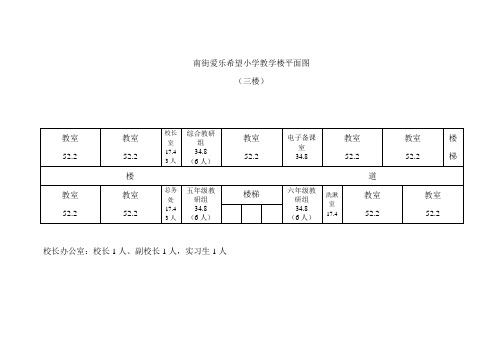 南街爱乐希望小学教学楼平面图