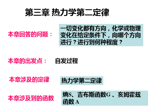 第三章 热力学第二定律