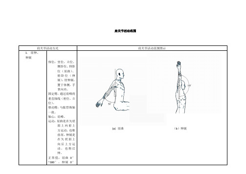 人体工程学—肩关节活动范围