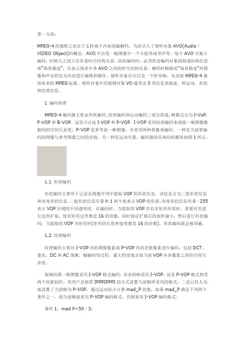 MPEG-4编解码原理