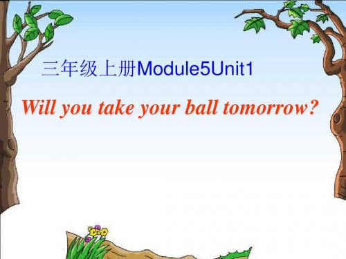 外研版小学英语(一年级起点)三年级下册Module 5 Unit 1 Will you take y