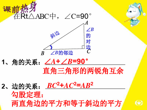 梯子的倾斜程度与正切