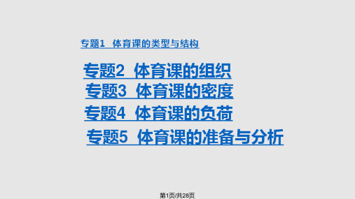学校体育学体育课PPT课件