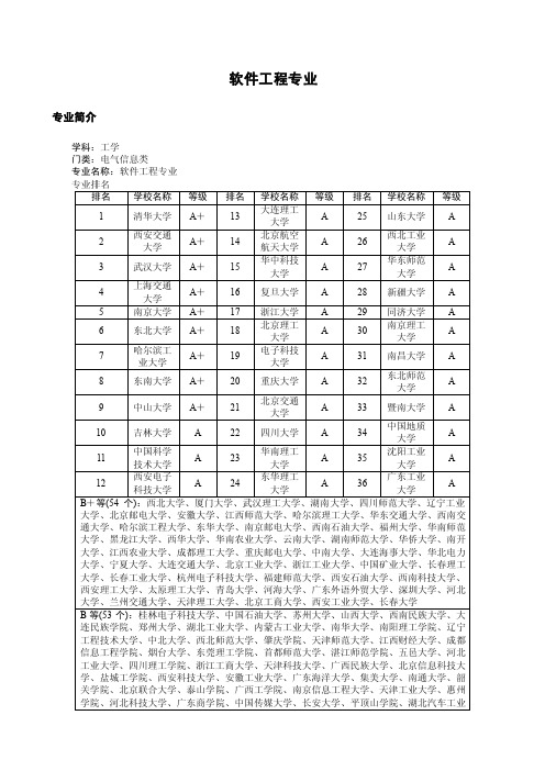 080611软件工程专业