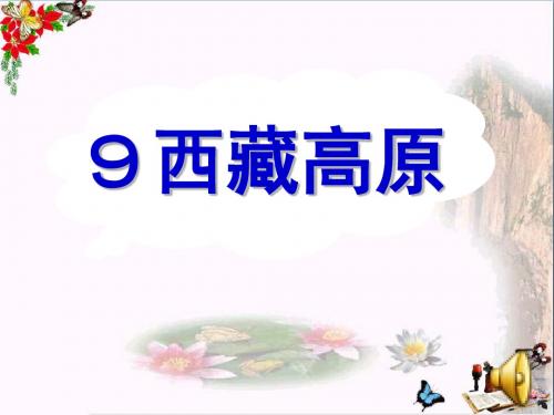 三年级语文上册第二单元西藏高原PPT课件2西师大版