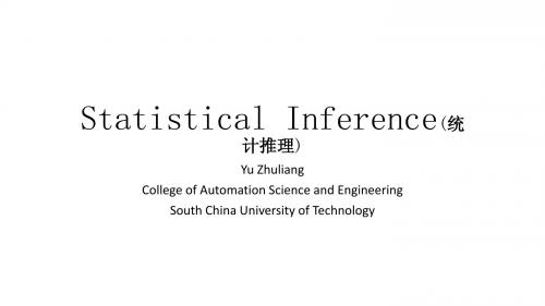 Statistic Inference