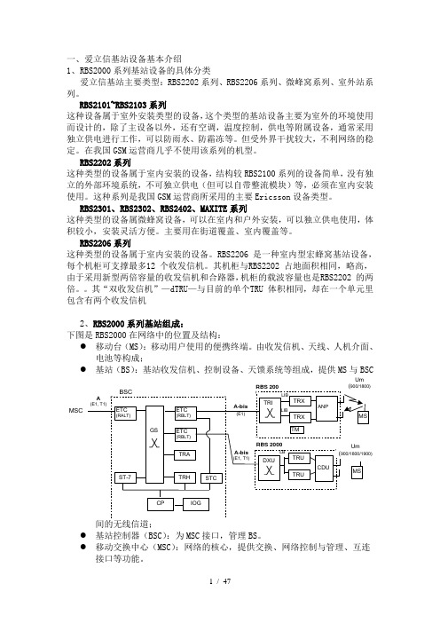 通信主设备基本知识