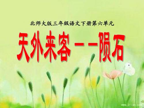 北师大版小学三年级下册语文《天外来客——陨石》课件PPT