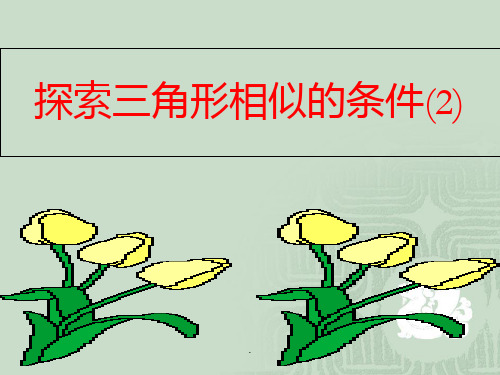探索三角形相似的条件2ppt课件