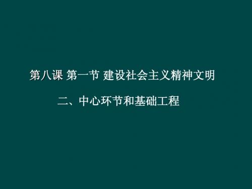 3.8.1建设社会主义精神文明 课件3(人教版九年级全)