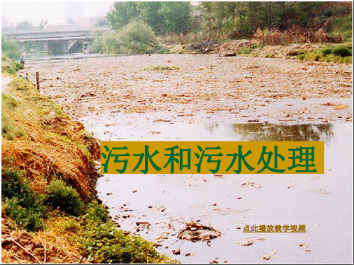(新编)最新科教版六年级科学下册《污水和污水处理》精品课件