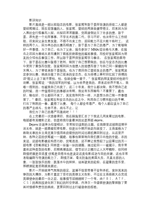 《激战》影评：为了尊严免费范文精选