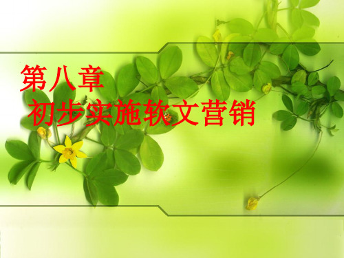 初步实施软文营销