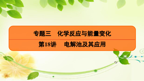 高2021届高2018级高三一轮复习配套课件专题三第18讲电解池及其应用