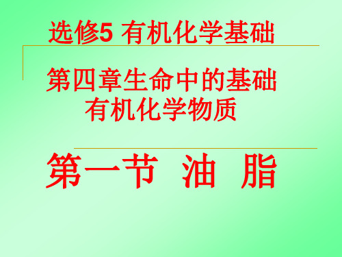 《油脂》教学课件1