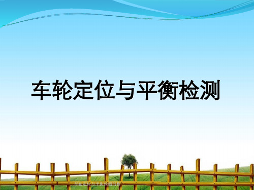 车轮定位与平衡检测剖析