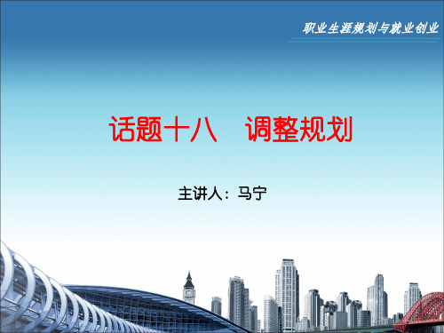 调整规划