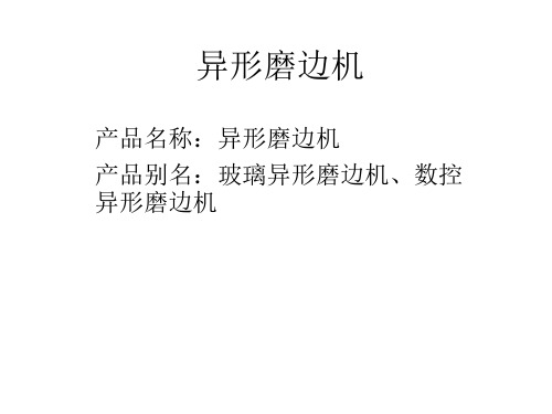异形磨边机