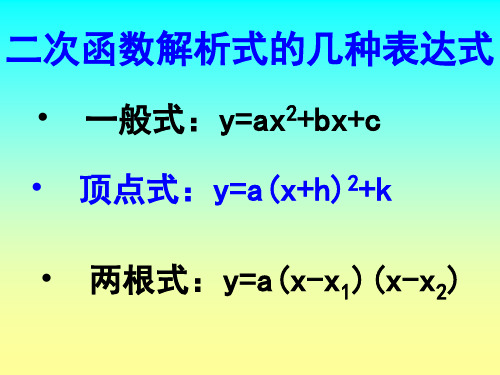 抛物线解析式的求法