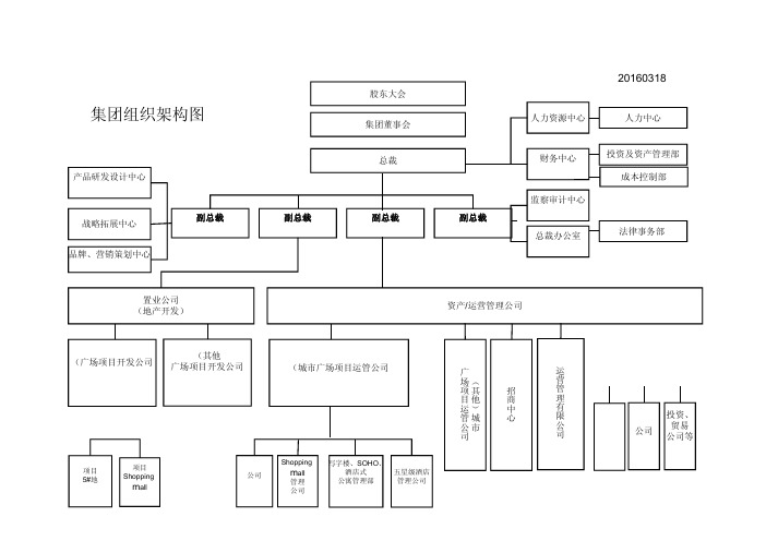 CM集团组织架构图(战略级别)