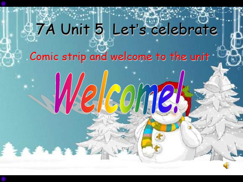 牛津译林版7上 unit 5 welcome to the unit (共38张PPT)