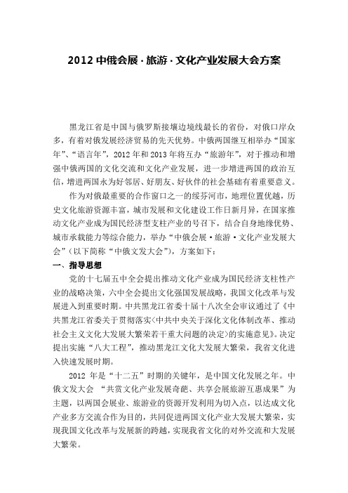 发展大会方案