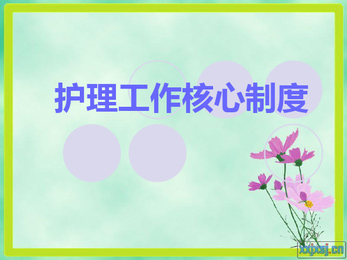 护理工作核心制度PPT.pptx