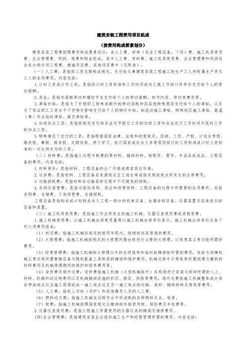 详解及记忆技巧建安费组成