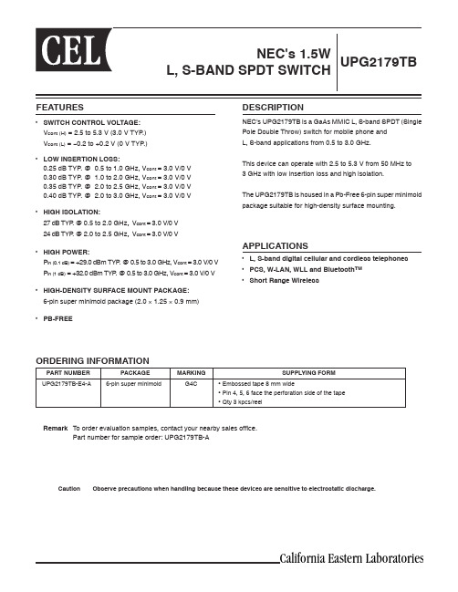 UPG2179TB中文资料