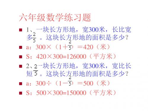 六年级数学总复习1