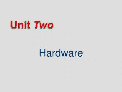 计算机专业英语Unit 2 Hardware