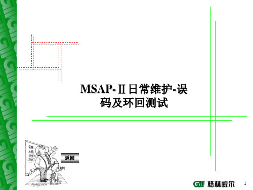 MSAP日常维护-误码及环回测试