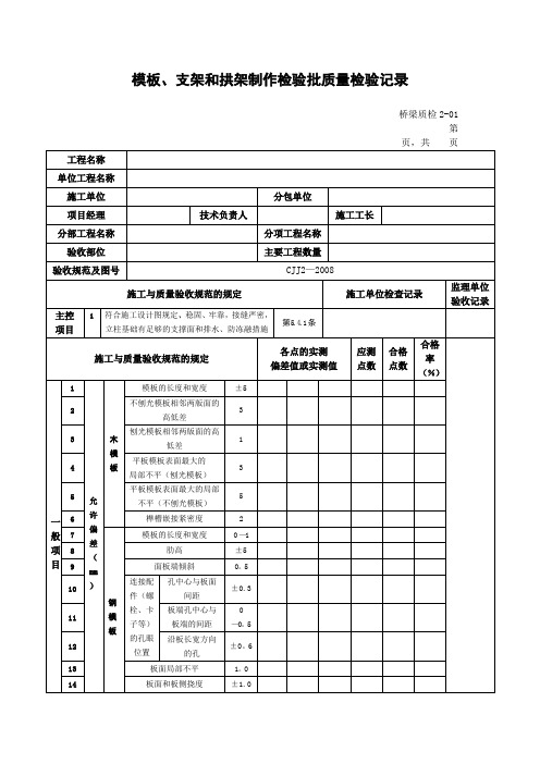 桥梁工程资料一套模板